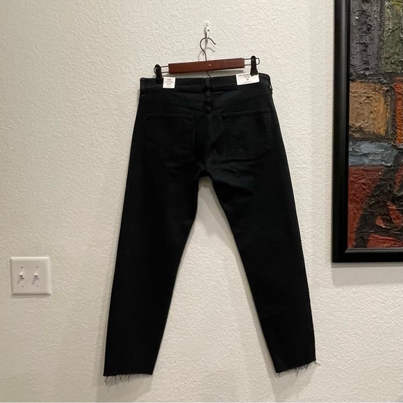 ZARA | Slim Boyfriend With Faux Pearls Jeans Black Size 6 / 38 NWT - Picture 3 of 9